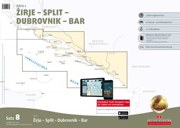Satz 8: Zirje - Split - Dubrovnik - Bar